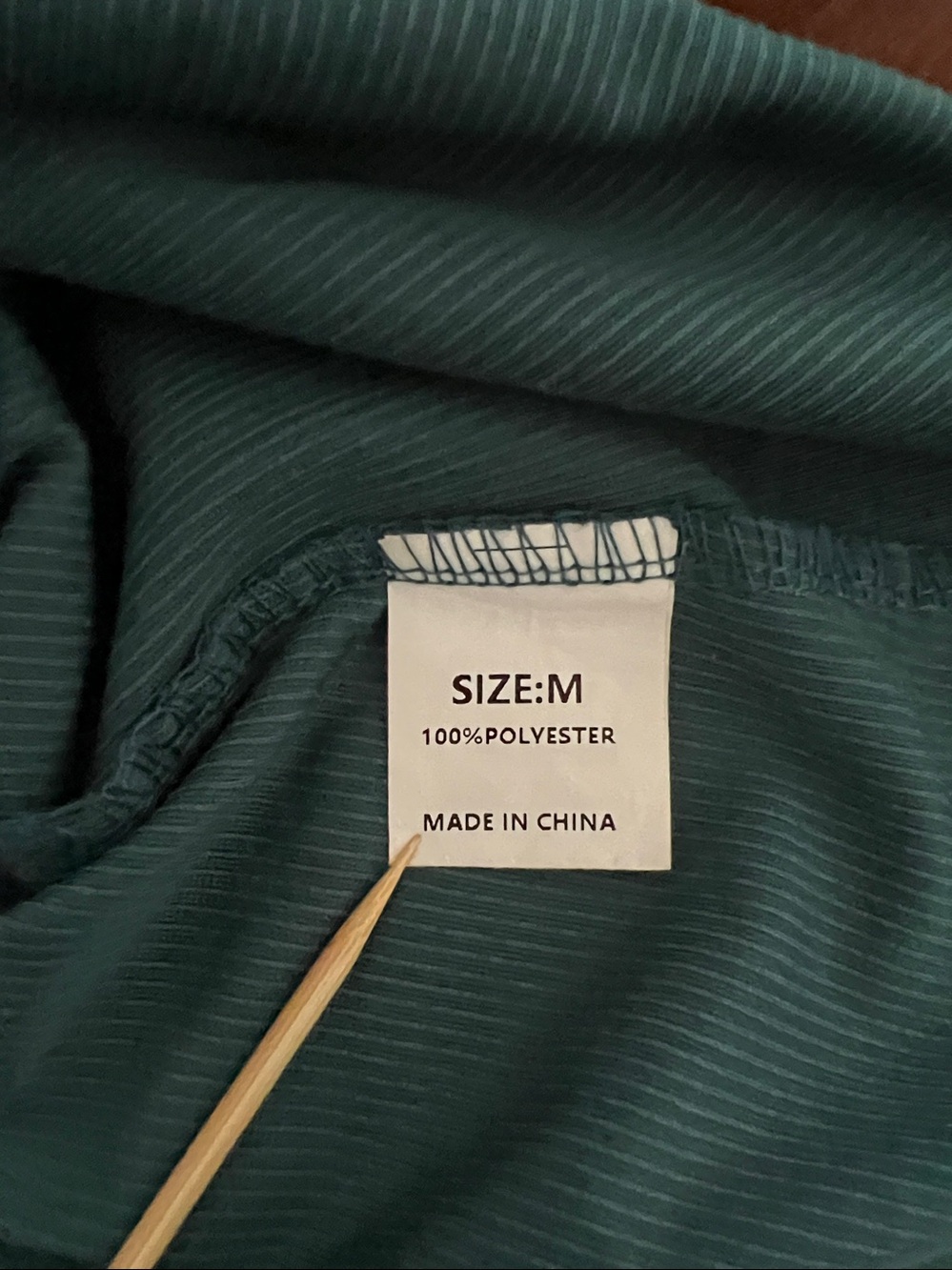 Teal-Blue/Green Corduroy Snap
Buttons Empire Waist Dress | M - Picture 10 of 10